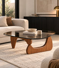 32" Sculptural Glass Coffee Table
