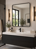 Black Rectangular Wall Mirror