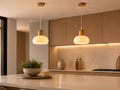 Wood Pendant Light Set of 2
