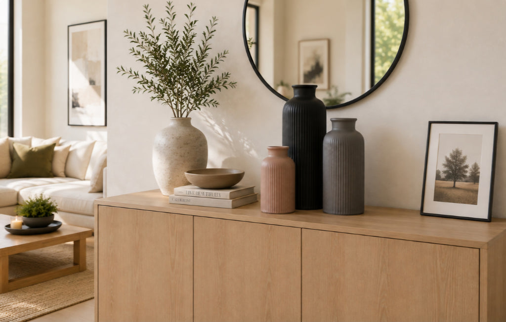 Sculptural Decorative Vase Set